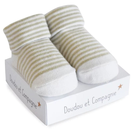 baby kousjes geboorte - assortiment gris 4 modeles- chaussettes pour bébé naissance