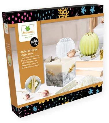 workshop kaarsen maken uit soyawax en jesmoniet giethars