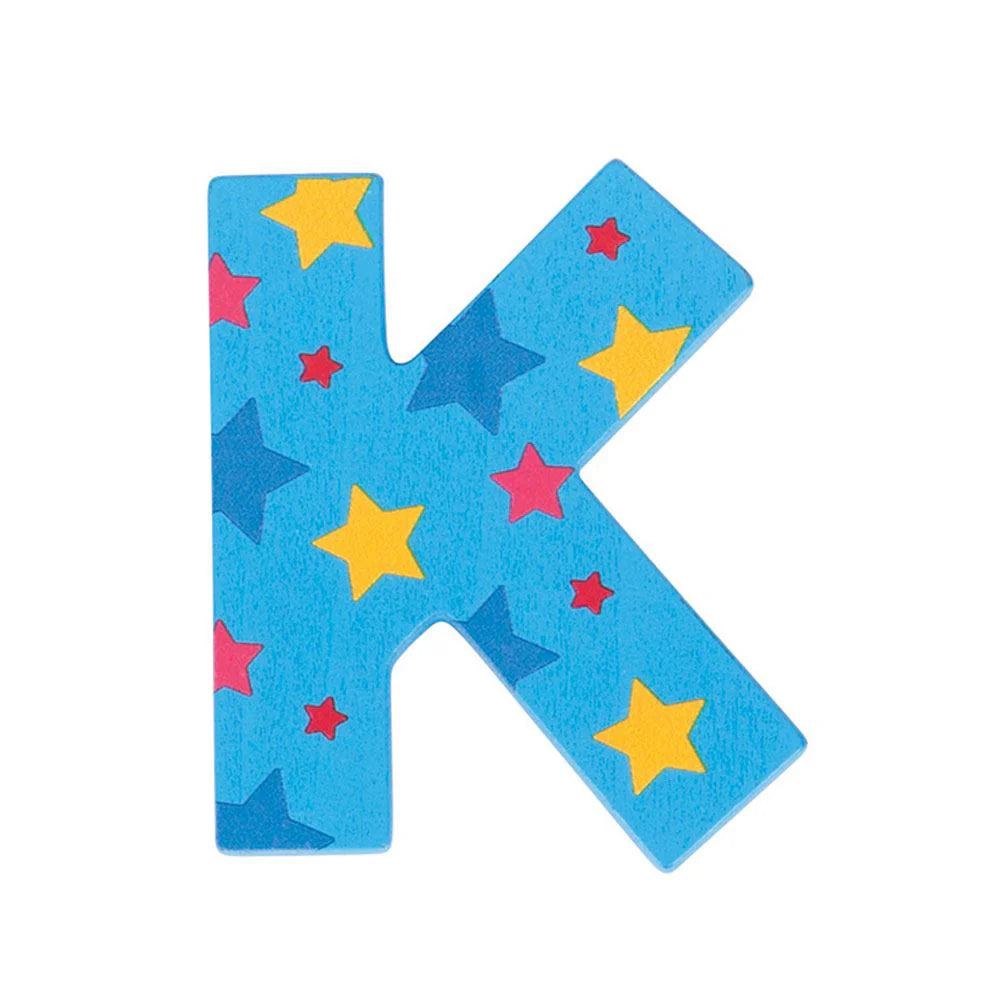 POS New BJ kleefletter letters in hout- ABC blauw