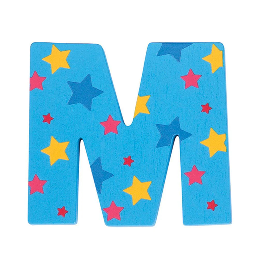 POS New BJ kleefletter letters in hout- ABC blauw