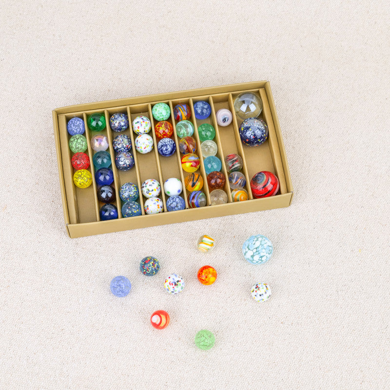 zeldzame collectie van 52 knikkers