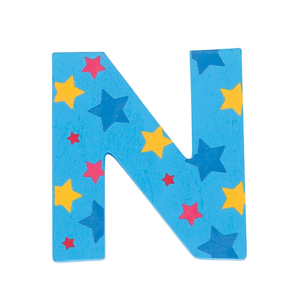 POS New BJ kleefletter letters in hout- ABC blauw