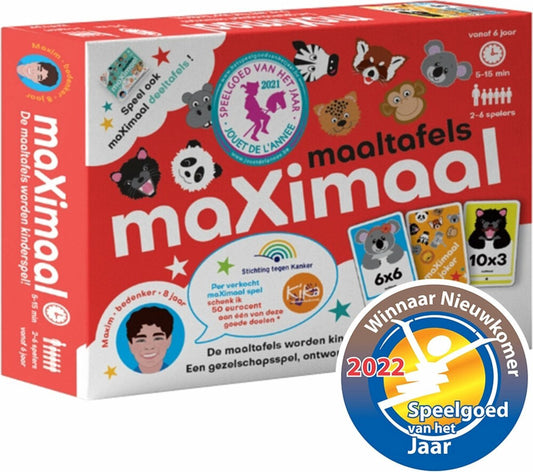 Jeu de cartes maximal Times tables