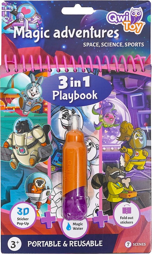 kleuren met water QWI toy 3in1 playbook adventures