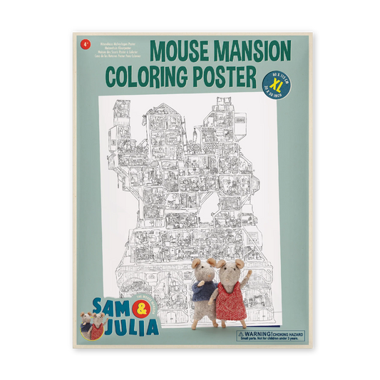 poster à colorier la maison des souris - XXL - la maison des souris poster à colorier