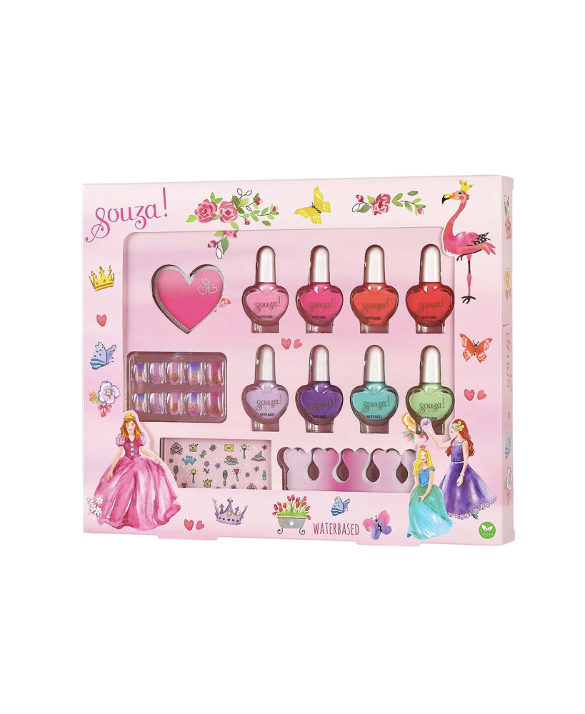 set nagellak & nagelstickers prinsessen