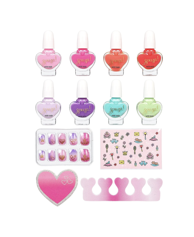 set de vernis à ongles et stickers princesses