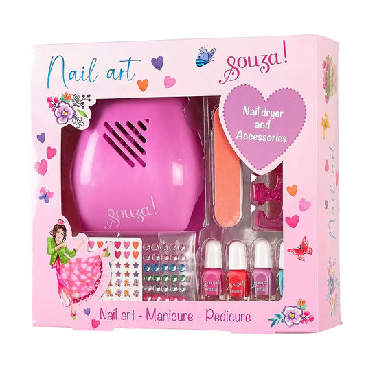 sèche-ongles avec set complet d'ongles