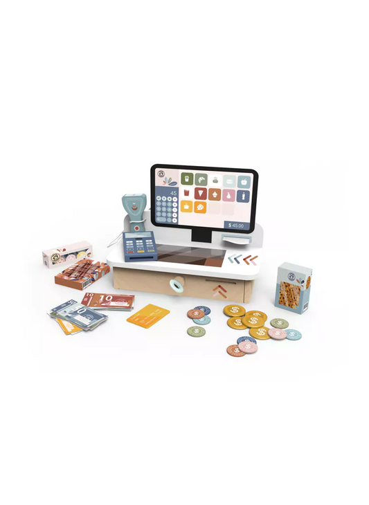 Caisse enregistreuse en bois complète SPEEDY MONKEY