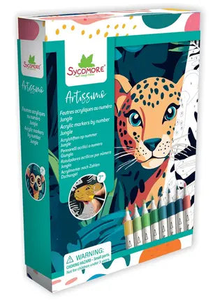 kleuren op nummer jungle