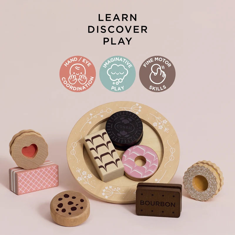 lot de biscuits faits maison dans du bois