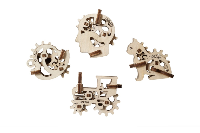 houten mini- 3D puzzel - U- fidgets - mini-puzzle 3D en bois