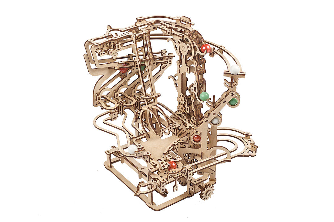 puzzle 3D en bois Marble Run - Marble Run #1 Chain Hoist" niveau : avancé 400pc - puzzle en bois 3D piste de marbre