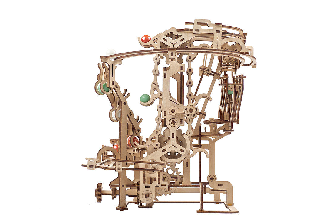 puzzle 3D en bois Marble Run - Marble Run #1 Chain Hoist" niveau : avancé 400pc - puzzle en bois 3D piste de marbre