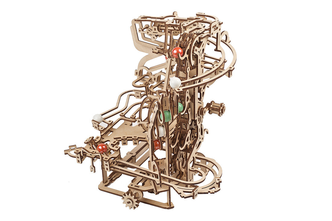 puzzle 3D en bois Marble Run - Marble Run #1 Chain Hoist" niveau : avancé 400pc - puzzle en bois 3D piste de marbre