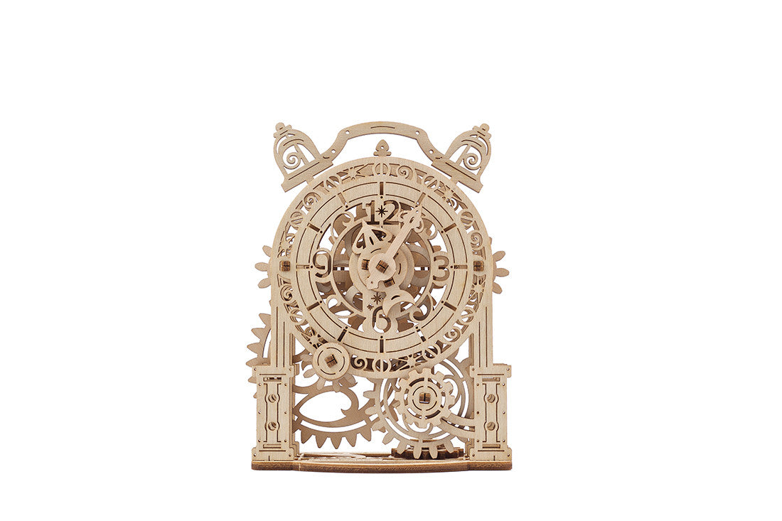 houten 3D puzzel vintage wekker - vintage alarm clock 43pc - puzzle en bois 3D réveil