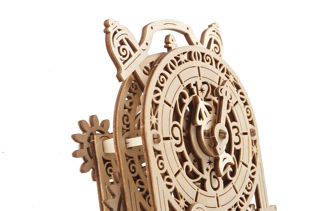 houten 3D puzzel vintage wekker - vintage alarm clock 43pc - puzzle en bois 3D réveil