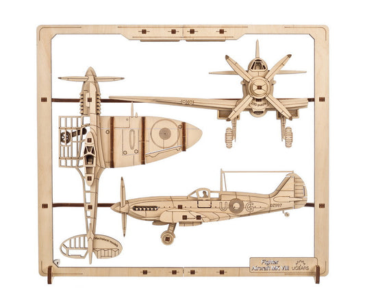 houten 2,5D puzzel gevechtsvliegtuigen - fighter aircraft - puzzle en bois 2,5D avions de combat