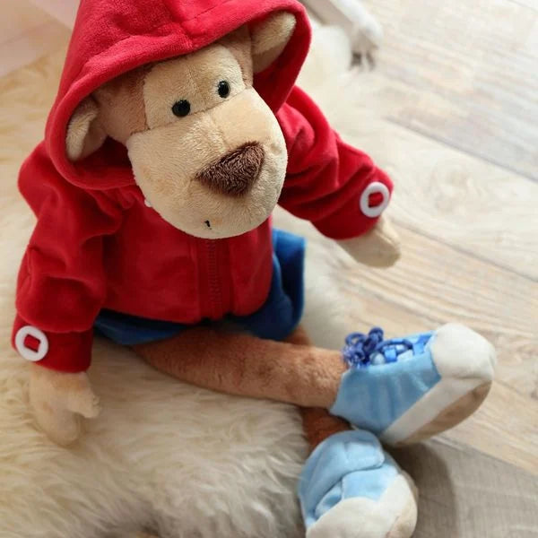 knuffel aankleedpop aap