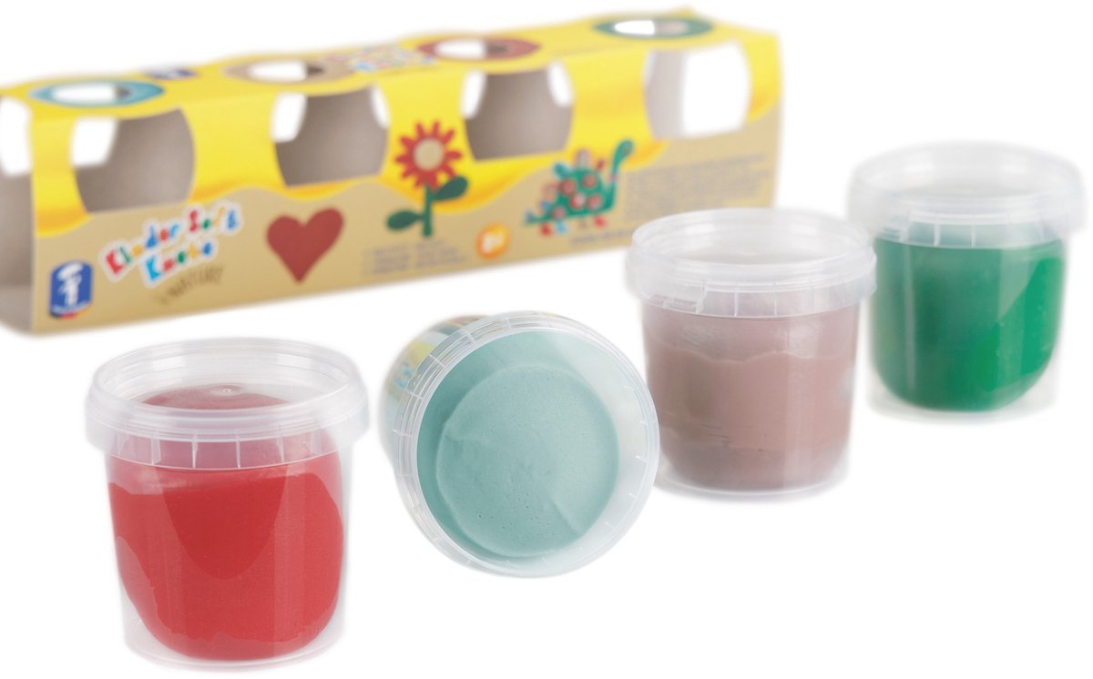 argile douce pour enfants couleurs terre 4x 150g