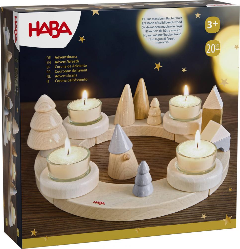 kerst adventskrans in hout - HABA