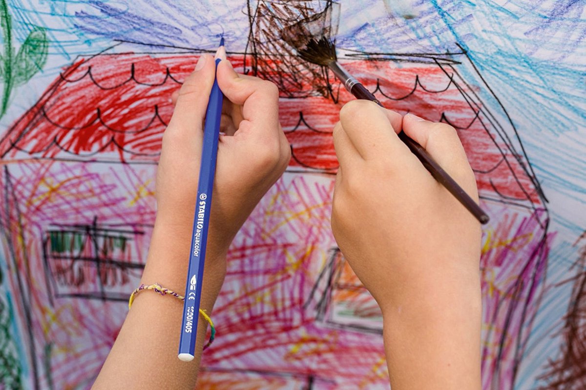 Crayons de couleur STABILO Aquacolor 12 crayons