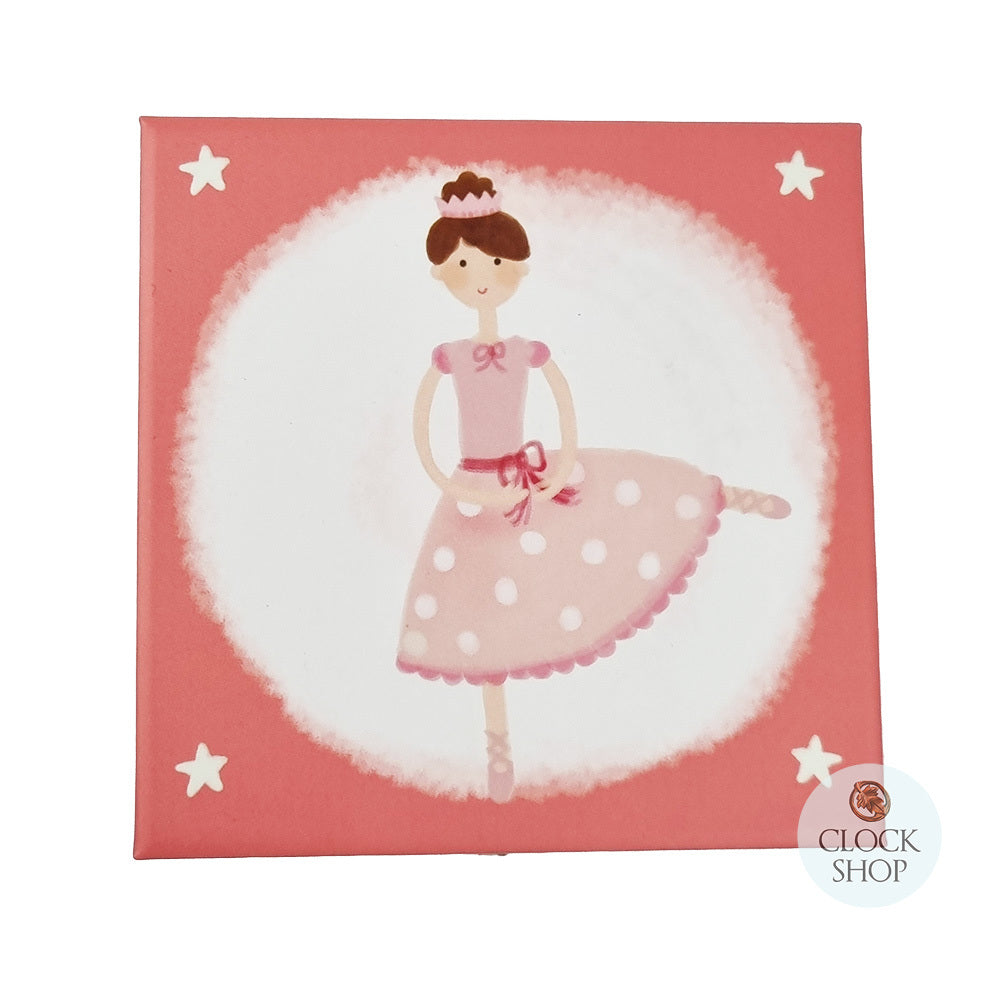 juwelenkistje met muziek ballerina dark pink glow in the dark