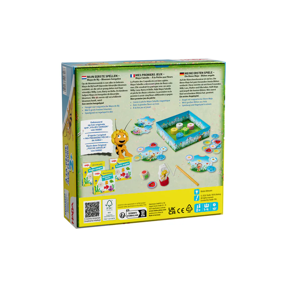 Jeu Maya l'abeille Pêche aux fleurs HABA NED FRA