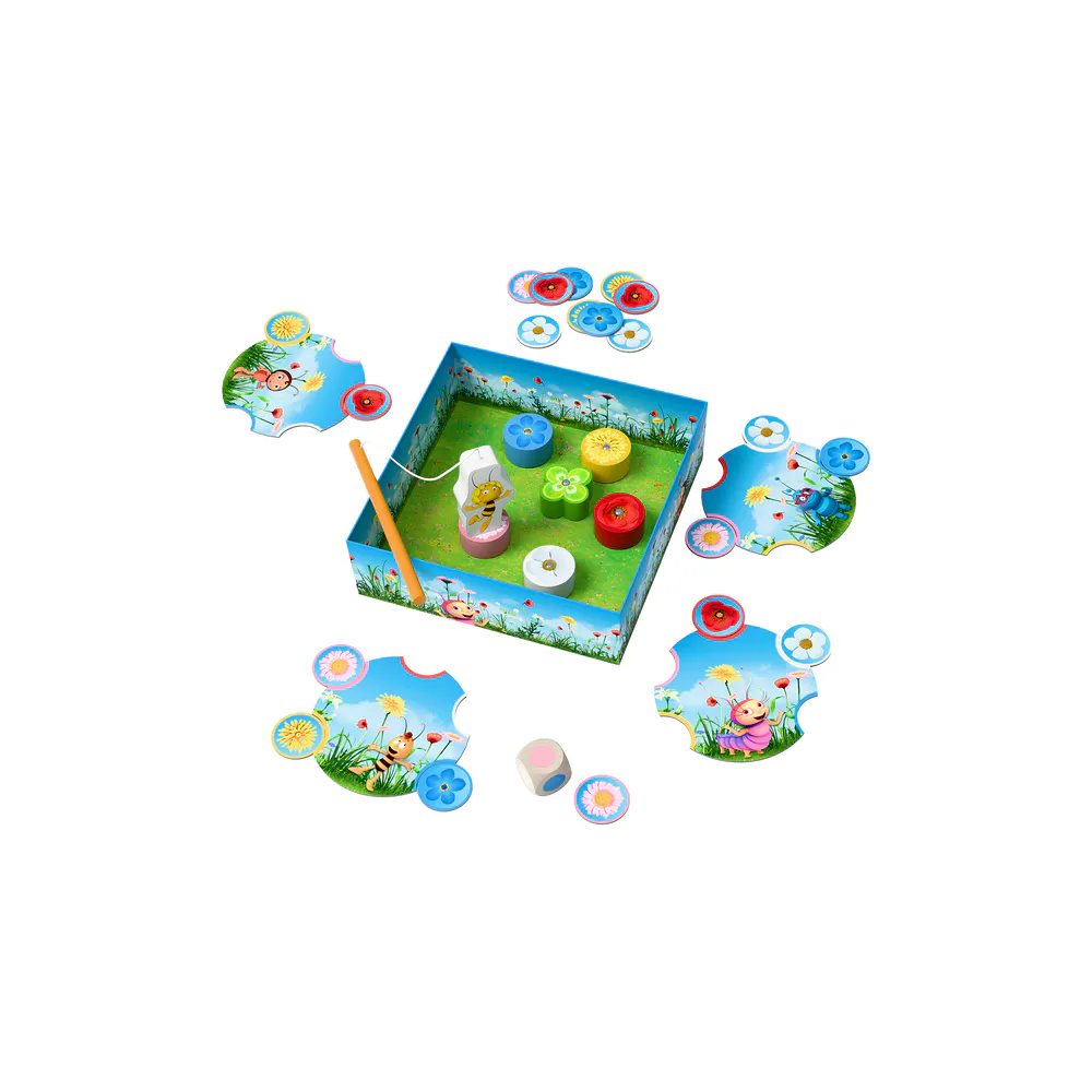 Jeu Maya l'abeille Pêche aux fleurs HABA NED FRA