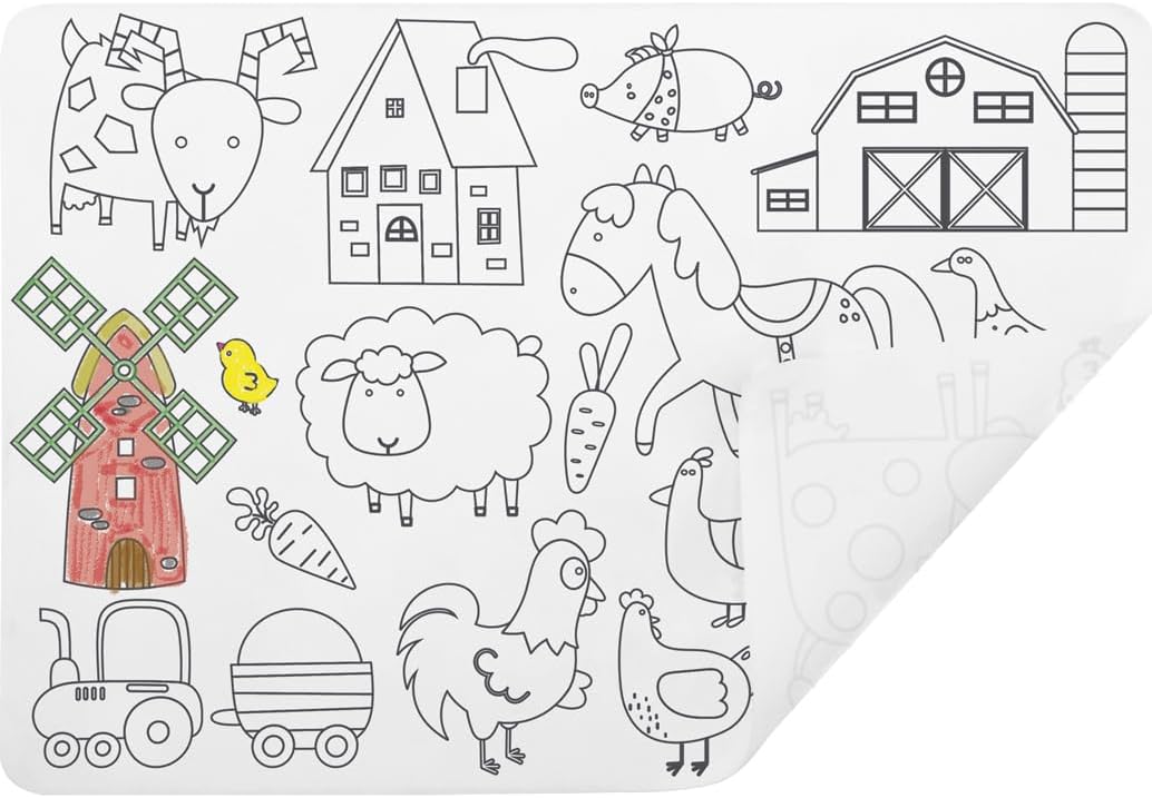 placemat silicone kleurset