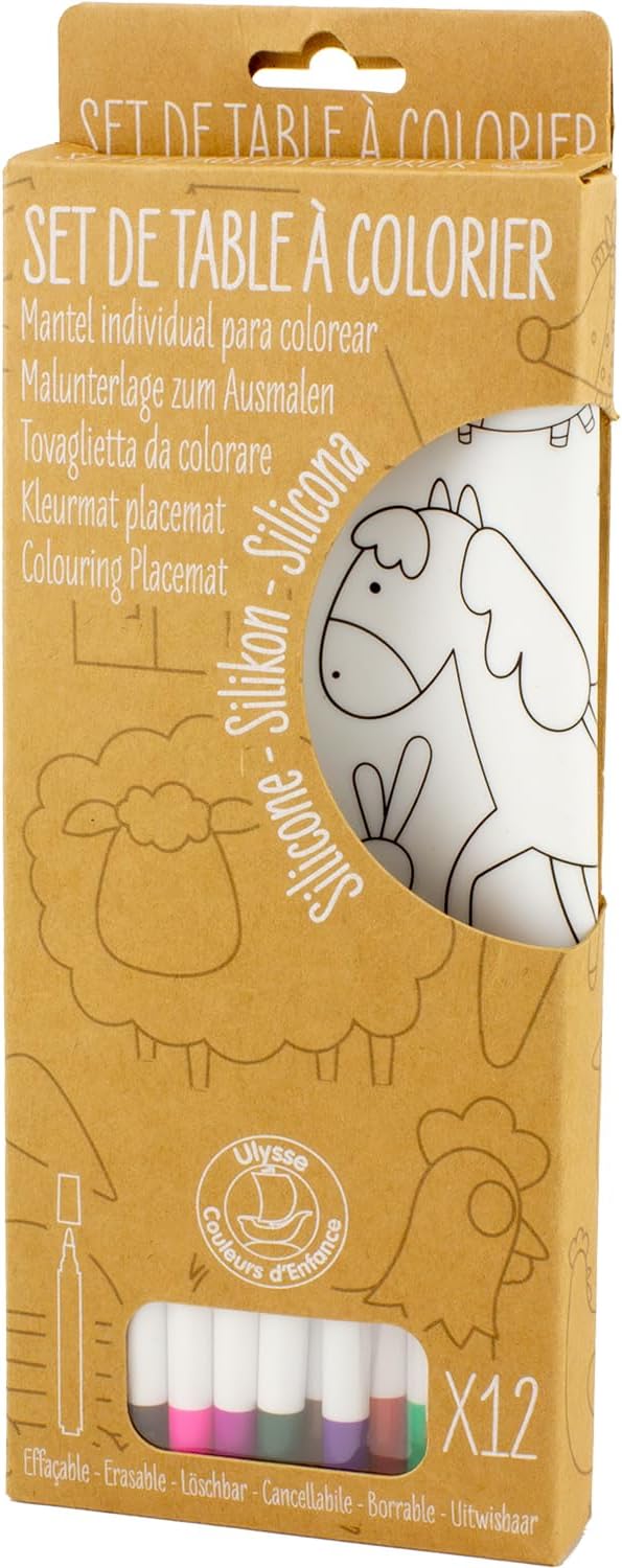 placemat silicone kleurset