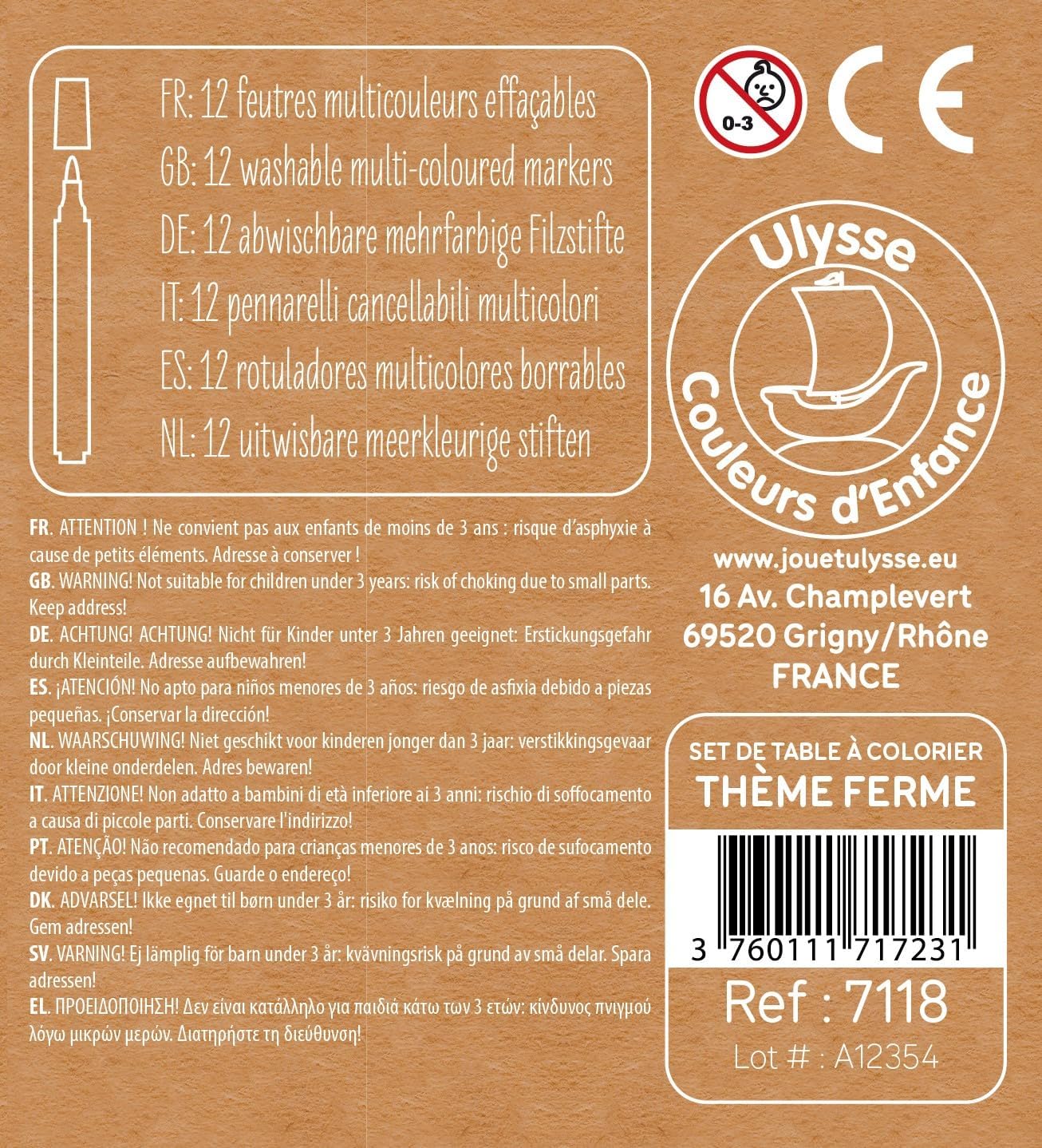 placemat silicone kleurset