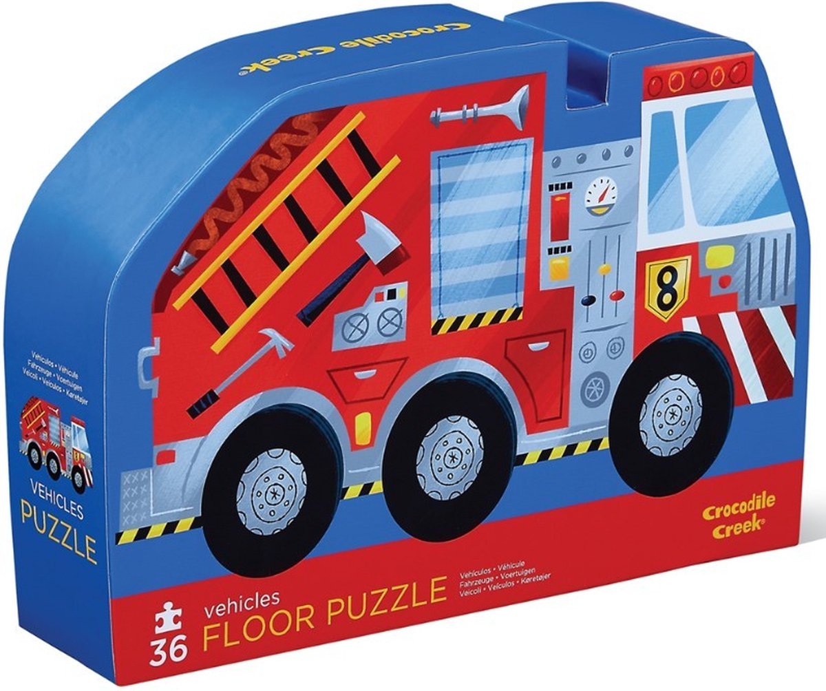 puzzel brandweer/voertuigen 36pc