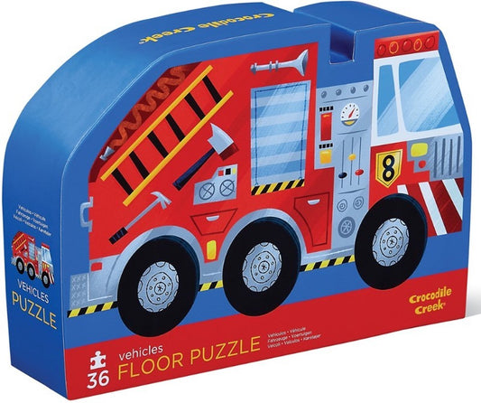 puzzel brandweer/voertuigen 36pc