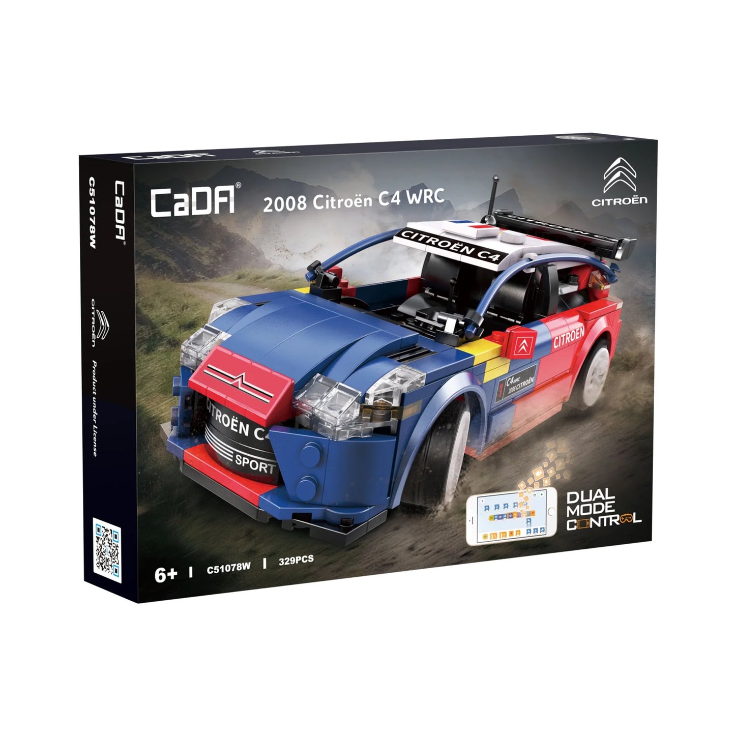 bouwpakket auto citroën C4 WRC 2008 met afstandsbediening