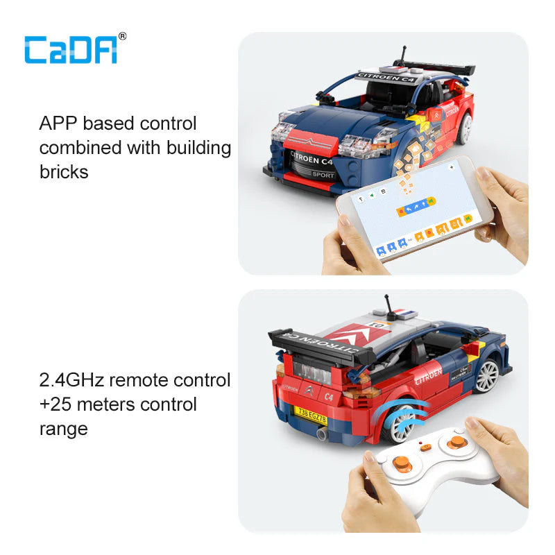 bouwpakket auto citroën C4 WRC 2008 met afstandsbediening