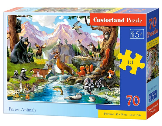 puzzel Forest animals 70pc