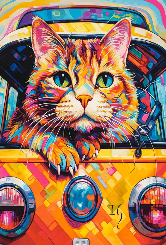puzzel cat bus travel 1000pc