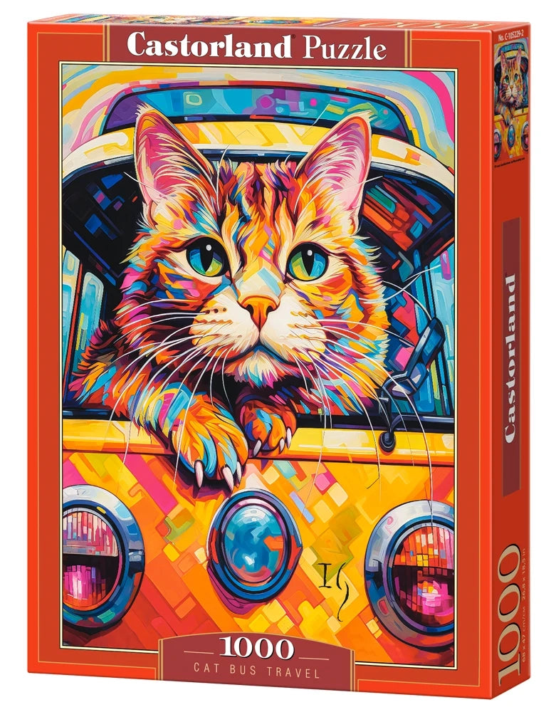 puzzel cat bus travel 1000pc