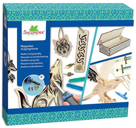 lovely box - XL pyrography and models - celtic