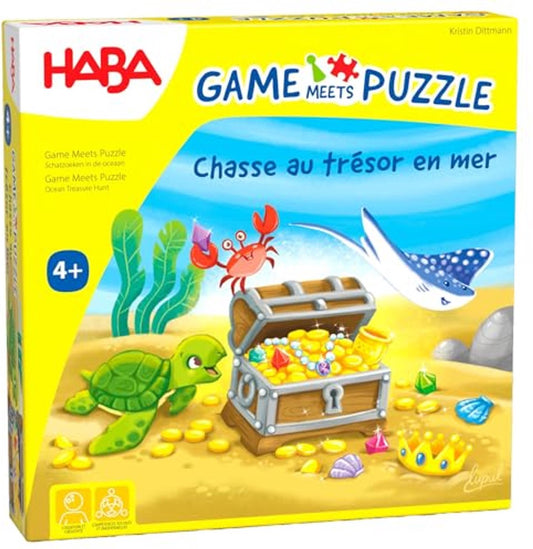 game meets puzzle - chasse au trésor en mer HABA FRA