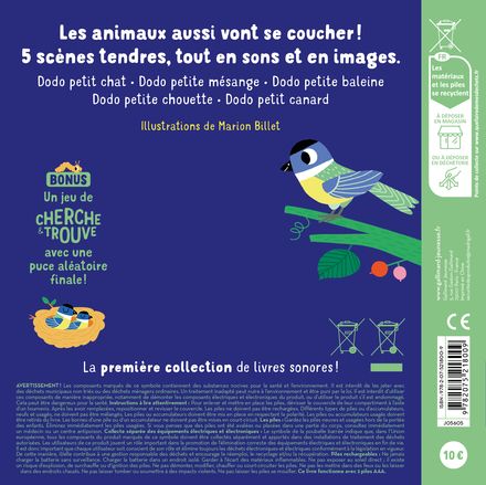 livre petits imagiers sonores chut ... au dodo FRA