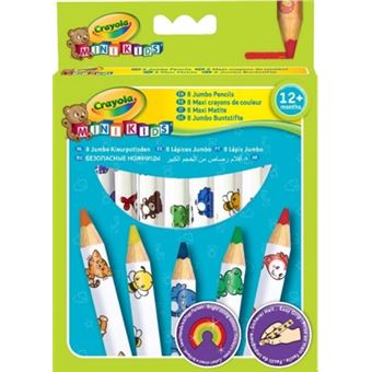 kleurpotloden 8pc jumbo gedecoreerd CRAYOLA