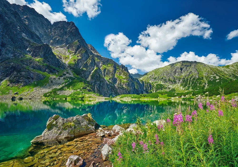 puzzel czarny staw pod rysami, tatras, poland 500pc