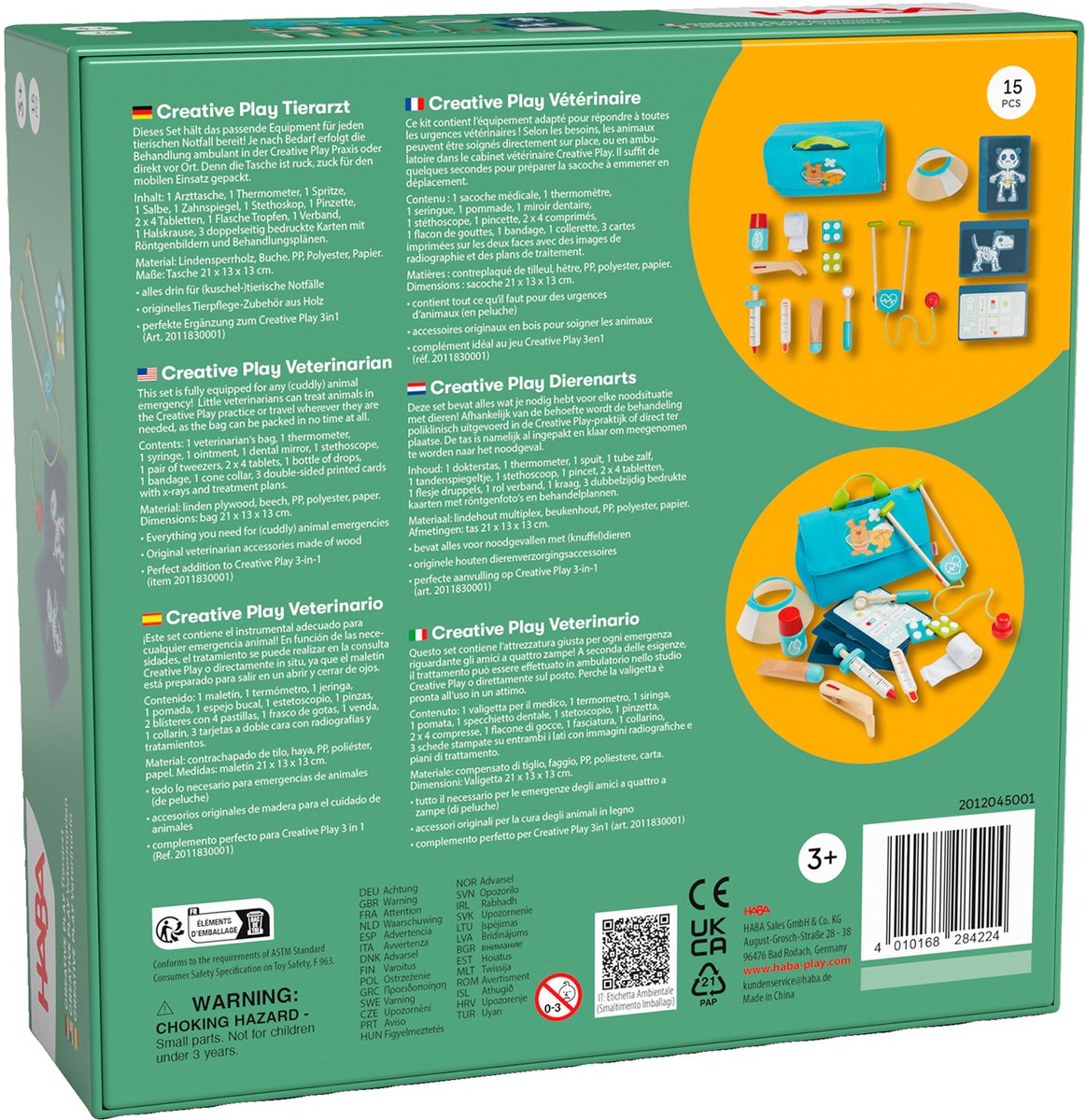 dierenarts set creative play HABA