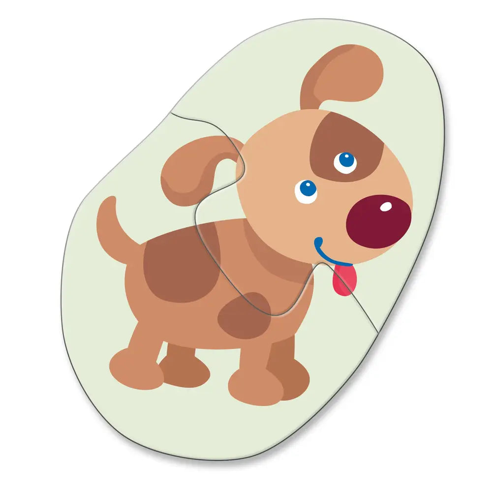 set de 4 premiers puzzles jeunes animaux HABA