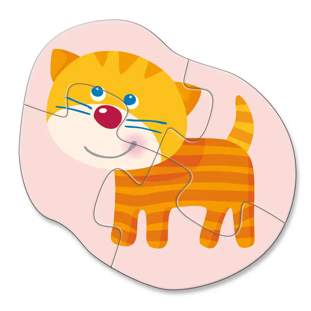 set de 4 premiers puzzles jeunes animaux HABA