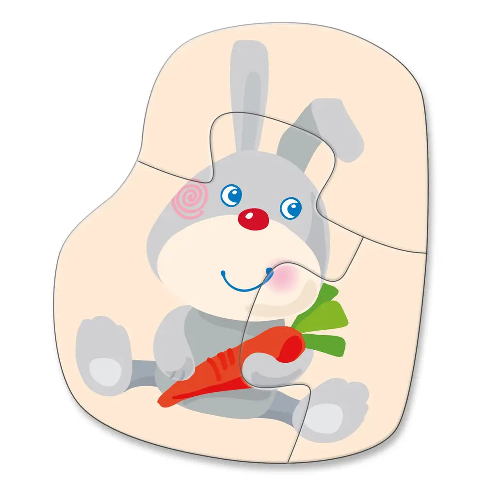 set de 4 premiers puzzles jeunes animaux HABA