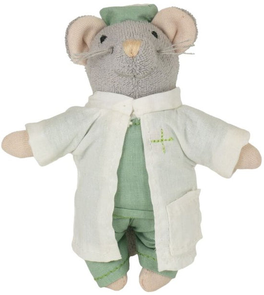 het muizenhuis knuffel muis Dokter