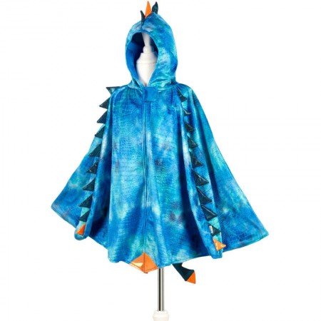 verkleedset  cape draak Blauw